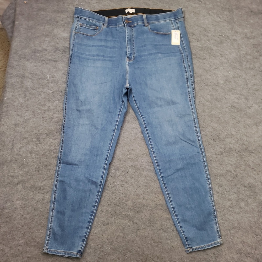NEW Crescent Drive Jeans Womens 42 Blue Skinny Slim Medium Wash‎ Pants Denim